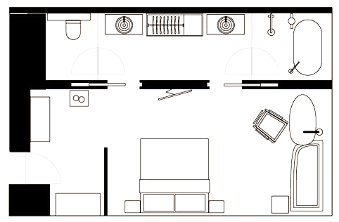 Grand Studio Floorplan