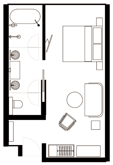 Deluxe Room Floorplan