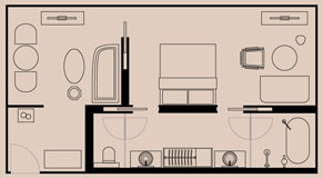 Deluxe Suite Floorplan